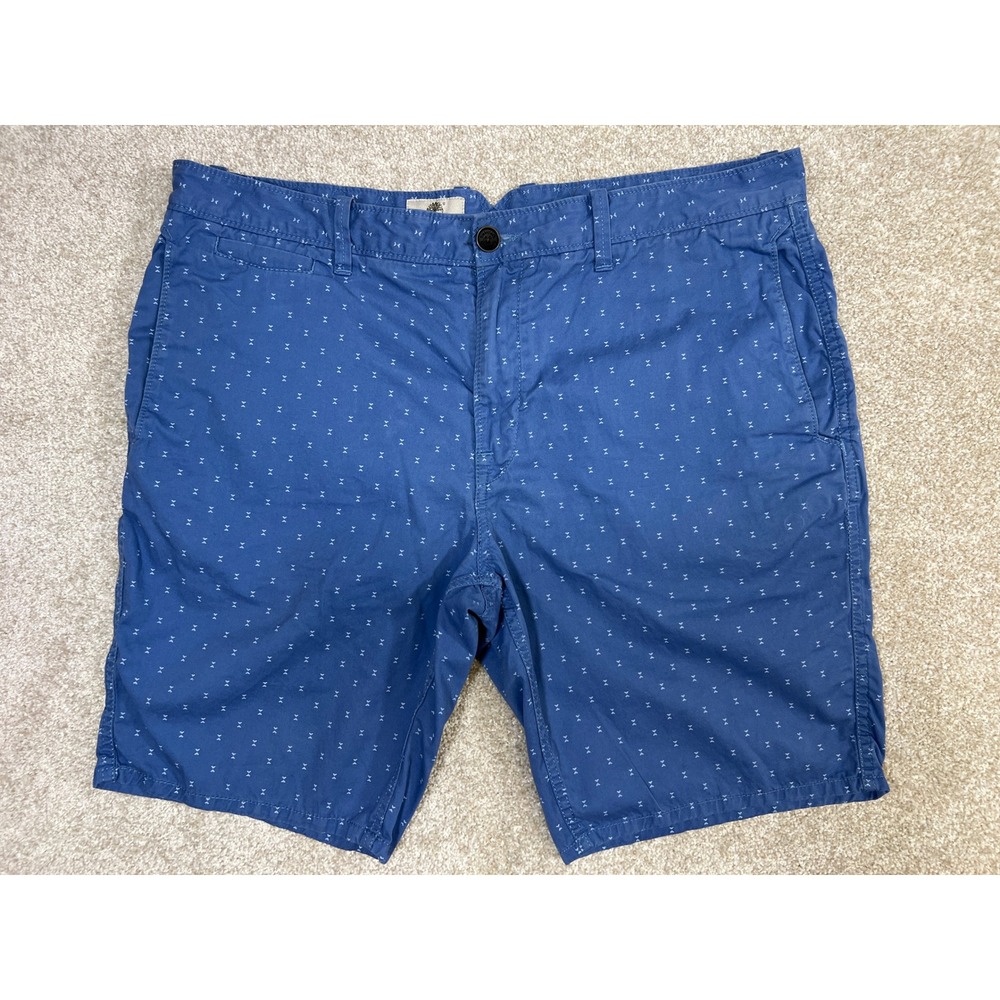 Timberland Earthkeepers Canobie Lake Men's 38 Blue Geo‎ Print Flat Front Shorts